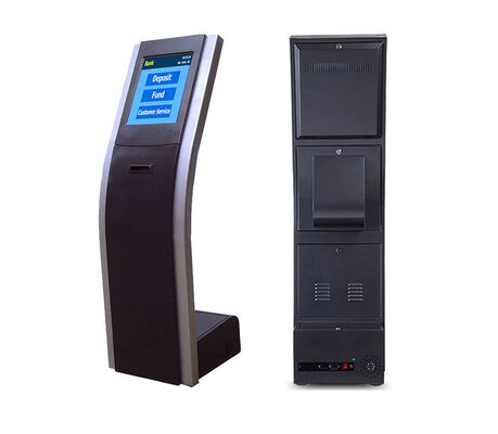 다양한 비즈니스 환경에서 자동 큐링 솔루션을 위해 터치 스크린과 통합 열 프린터와 함께 큐 티켓 키오스크