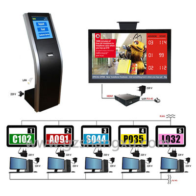 대 LCD 반대 아랍 다언어 고객 큐닝 시스템을 해방하십시오